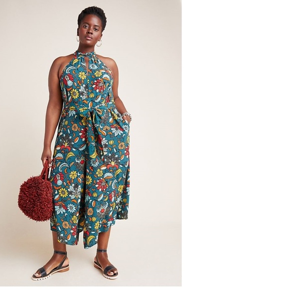 Anthropologie Geneva Halter Wide-Leg Jumpsuit - Picture 5 of 8